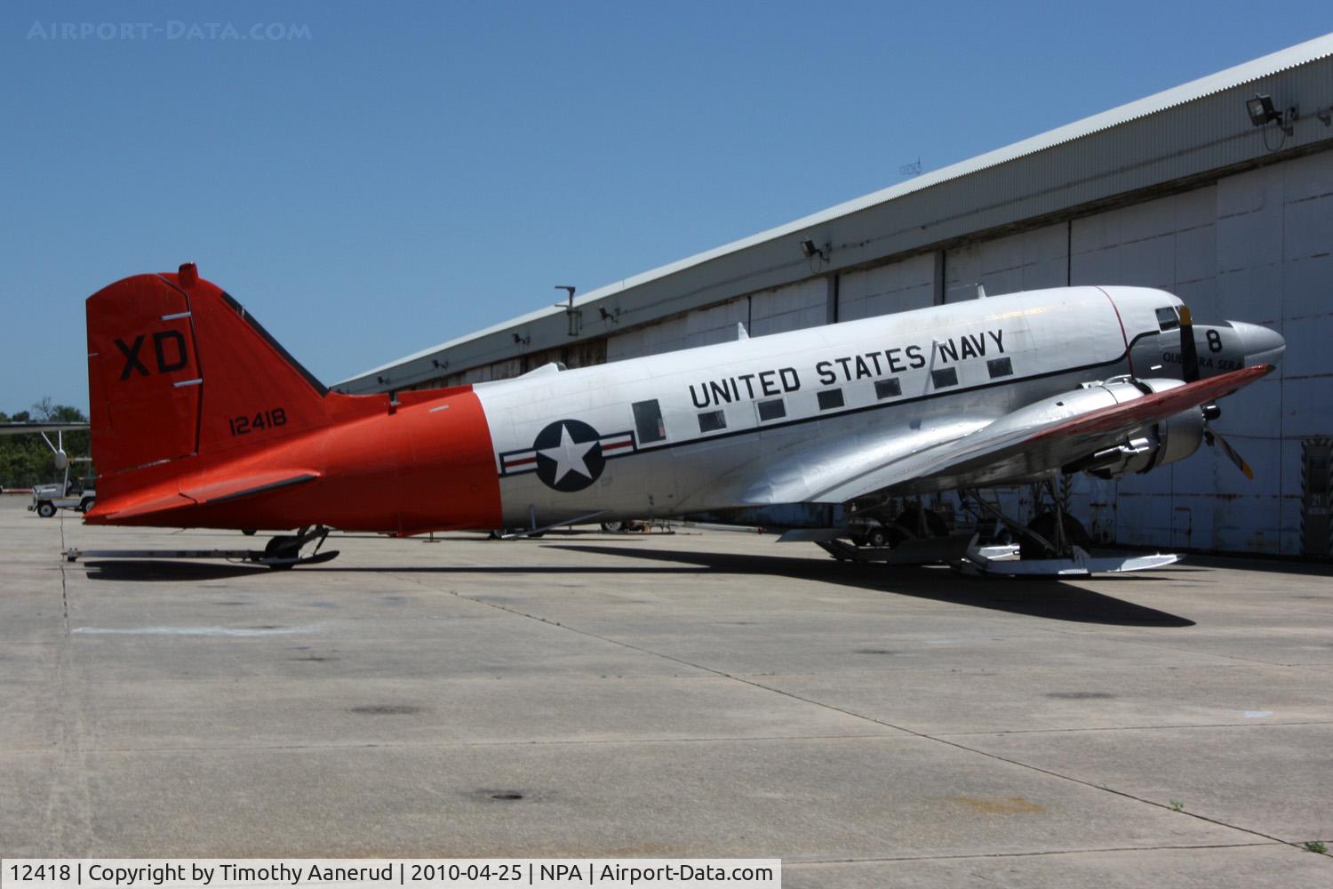 12418, 1942 Douglas LC-47H-20-DL Skytrain C/N 9358, Douglas R4D-5 BuNo 12418 transfer from USAAF ex 42-23496