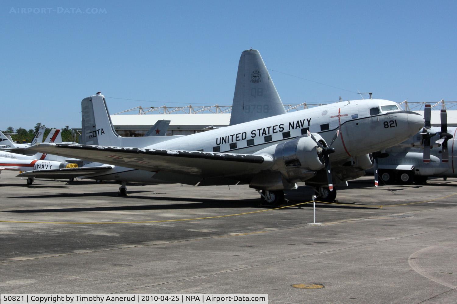 50821, 1944 Douglas C-117D C/N 43322, Douglas R4D-6, (c/n 26876) BuNo 50821, ex USAAF 43-49615. Converted to R4D-8.