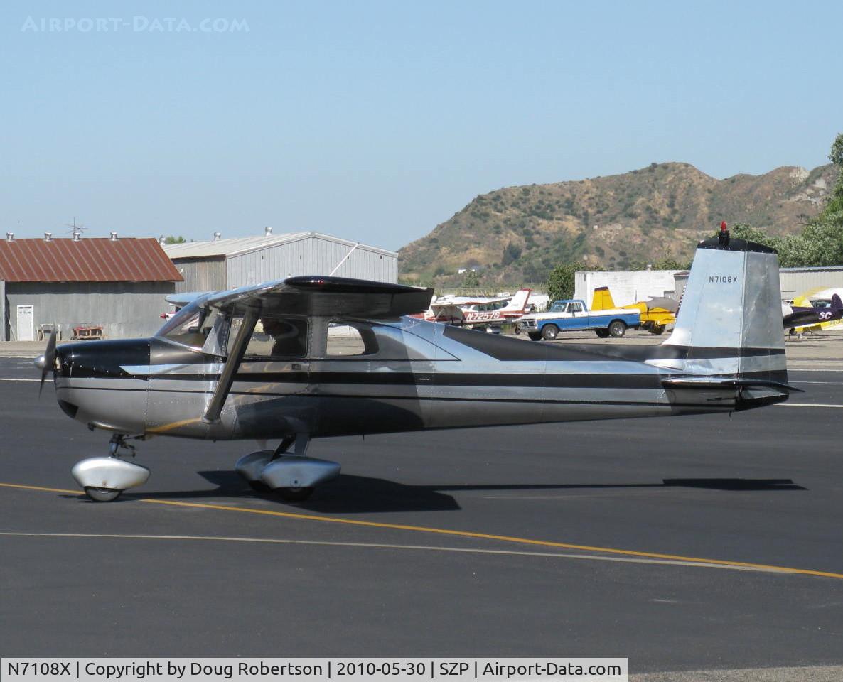 N7108X, 1961 Cessna 150A C/N 15059208, 1961 Cessna 150A, Continental O-200 100 Hp, taxi