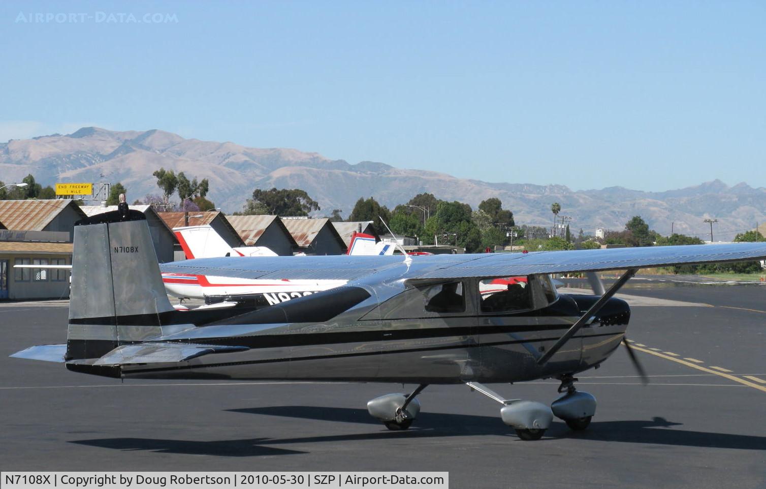 N7108X, 1961 Cessna 150A C/N 15059208, 1961 Cessna 150A, Continental O-200 100 Hp, taxi