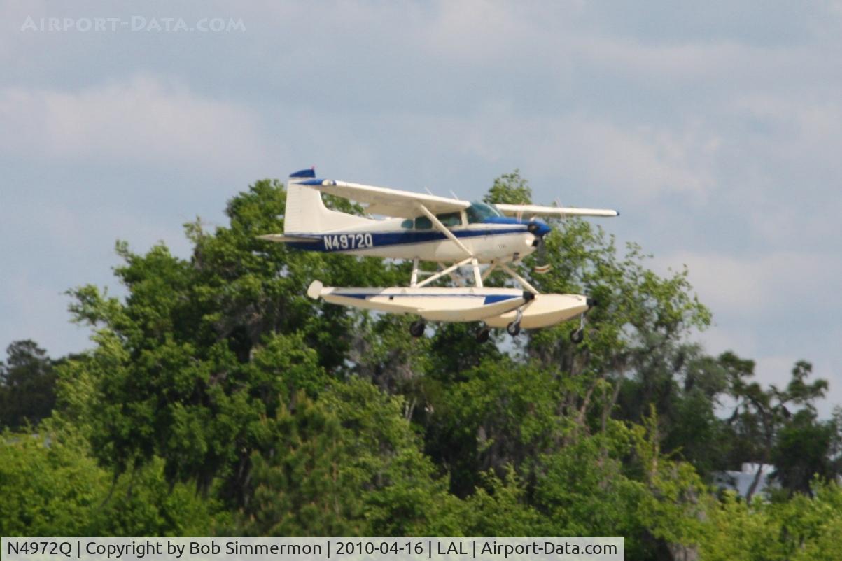 N4972Q, 1978 Cessna A185F Skywagon 185 C/N 18503591, Arriving at Lakeland, Florida during Sun N Fun 2010.