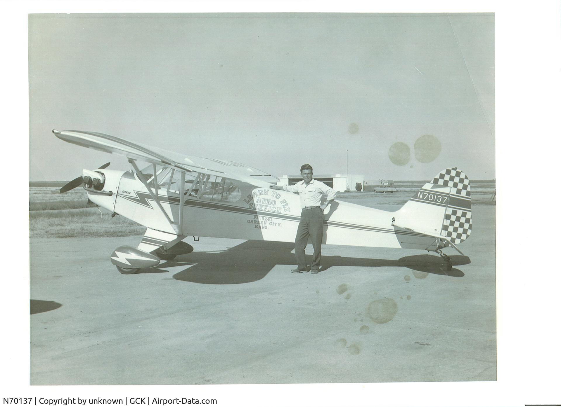 N70137, 1946 Piper J3C-65 Cub C/N 17116, Harold and his first mount