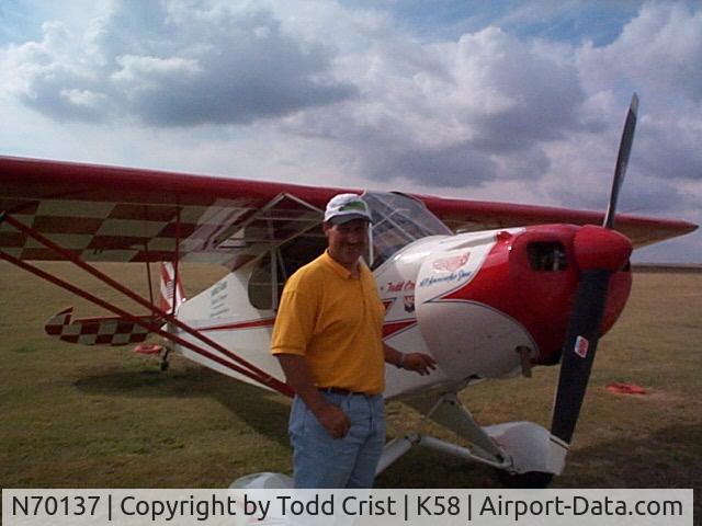 N70137, 1946 Piper J3C-65 Cub C/N 17116, N70137 at Ashland kansas
