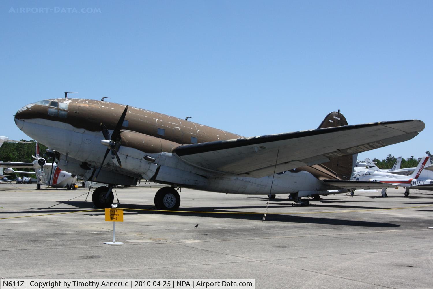 N611Z, 1955 Curtiss C-46A Commando C/N 421/398CK, Curtiss R5C-1 Commando, ex USAAF 43-47350, ex N1382N, ex N8364C, falsely displayed as BuNo 39611 