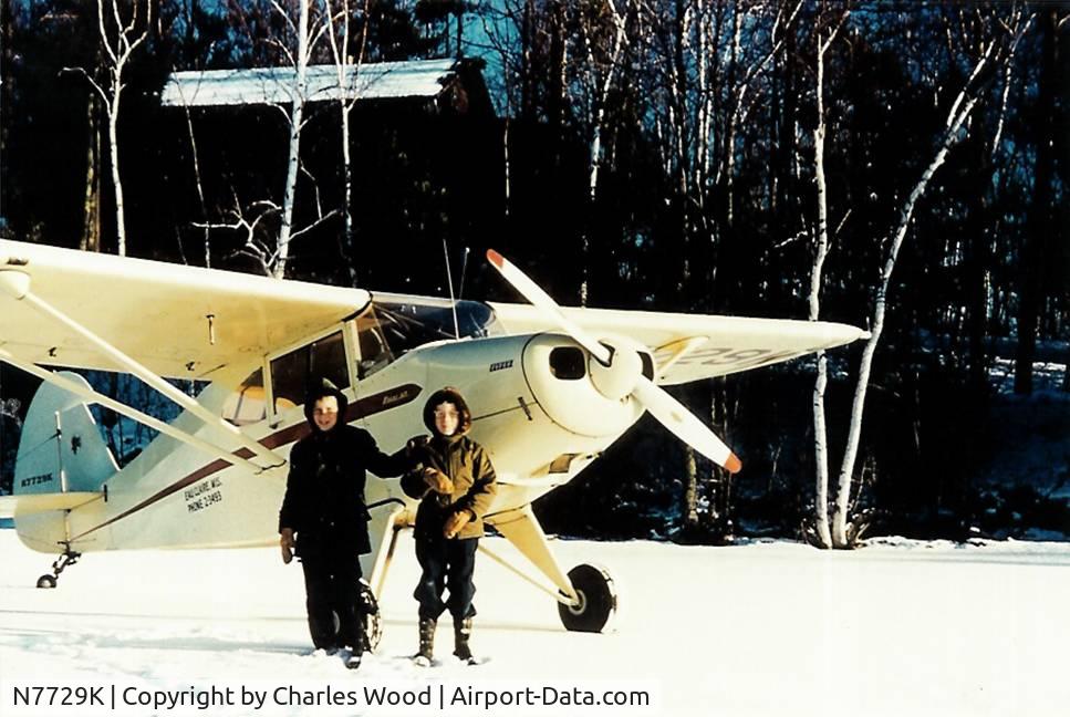 N7729K, Piper PA-20 Pacer C/N 20-551, Lower Long Lake Wisconsin