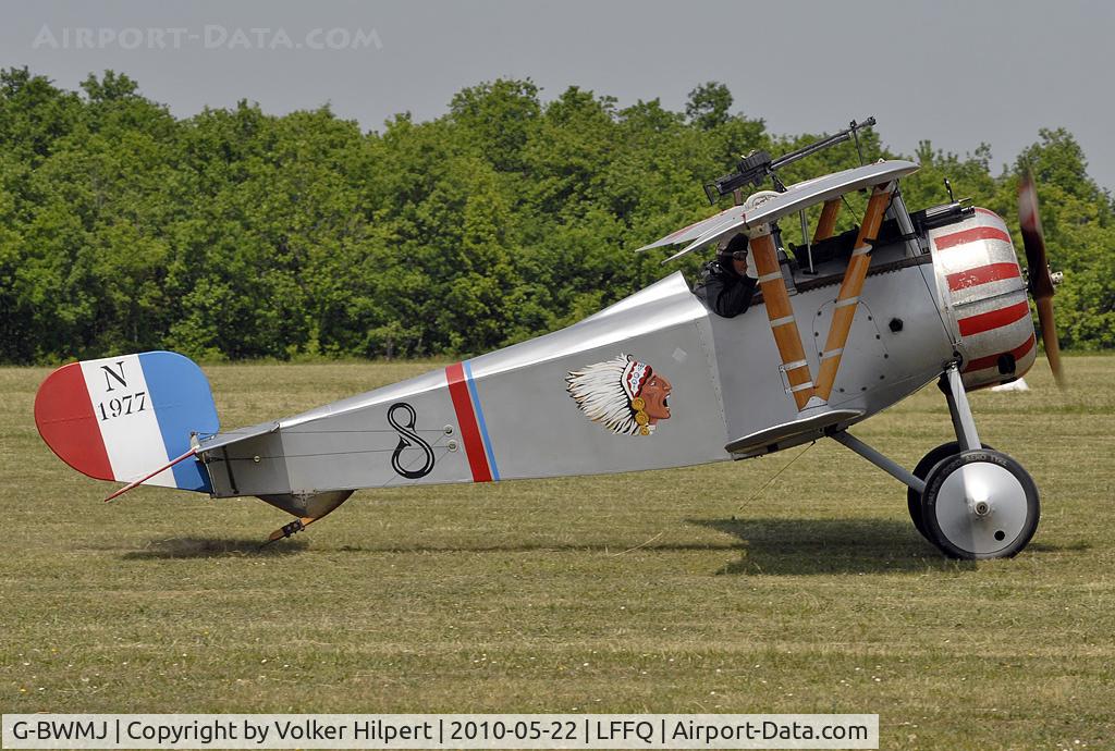 G-BWMJ, 1981 Nieuport 17 Scout Replica C/N PFA 121-12351, at lffq