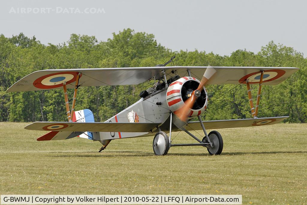 G-BWMJ, 1981 Nieuport 17 Scout Replica C/N PFA 121-12351, at lffq