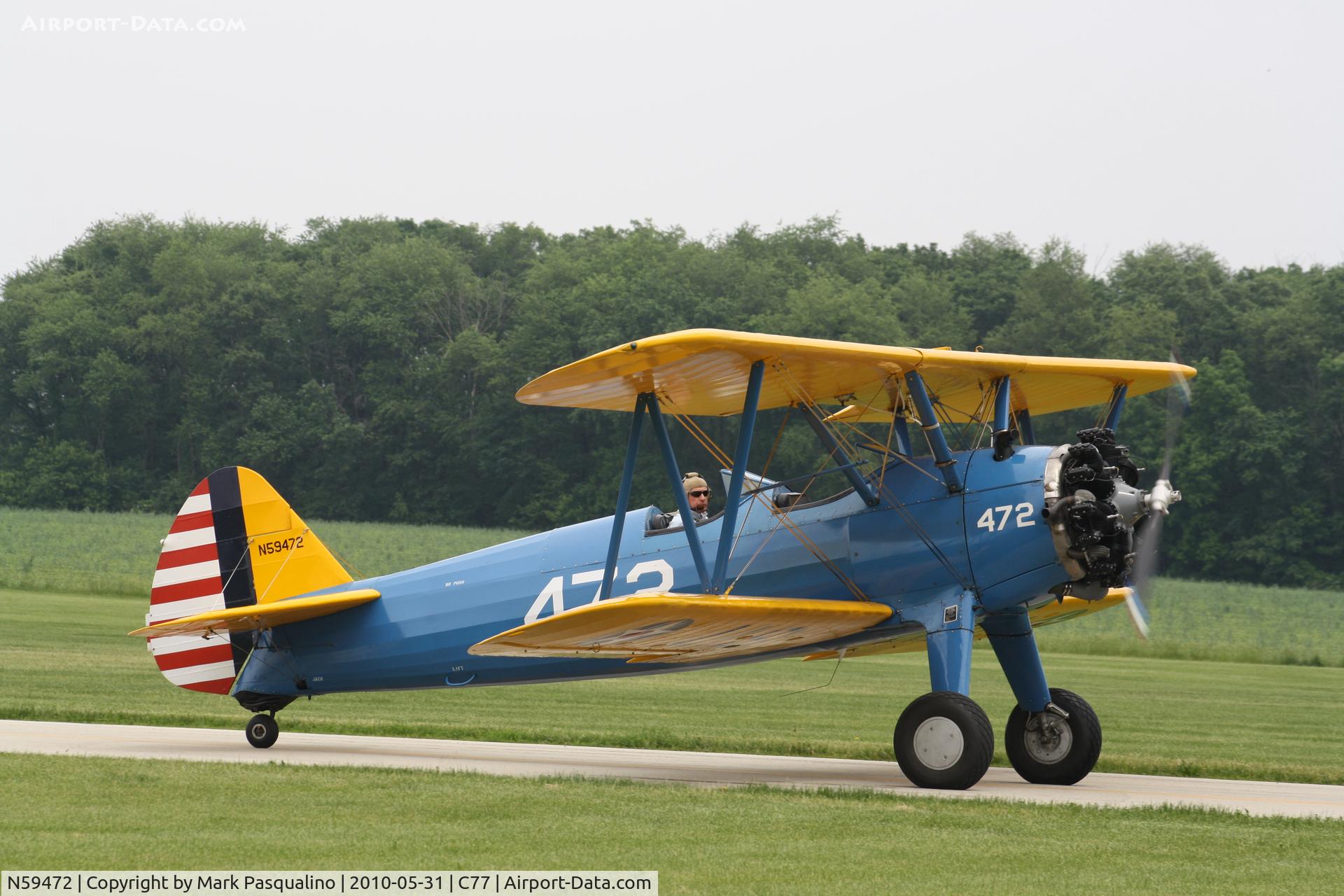 N59472, 1943 Boeing B75N1 C/N 75-4488, Stearman