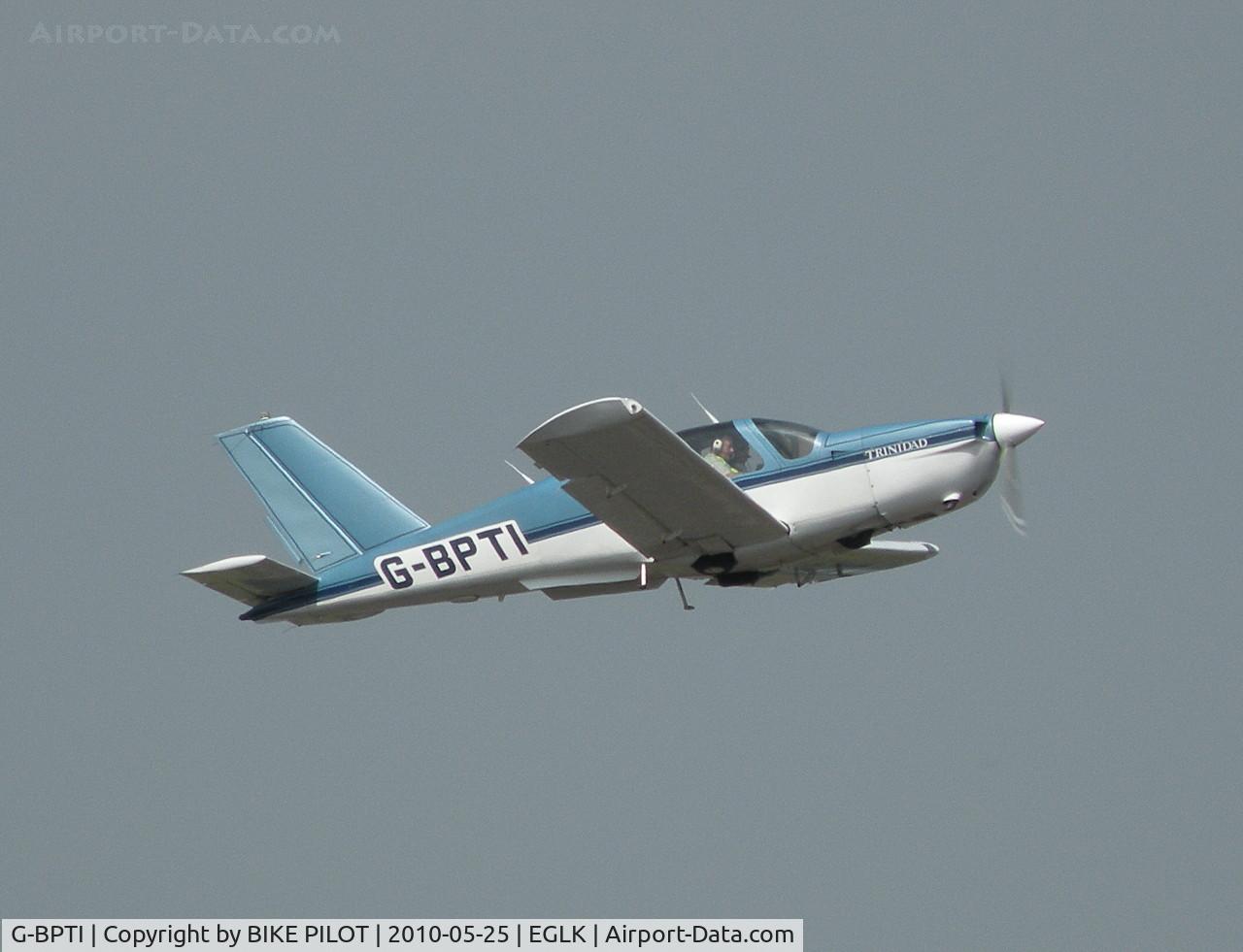 G-BPTI, 1984 Socata TB-20 Trinidad C/N 414, RESIDENT TB20 CLIMBING FROM RWY 07