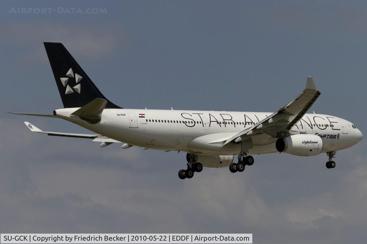 SU-GCK, 2006 Airbus A330-243 C/N 726, short final RW25R