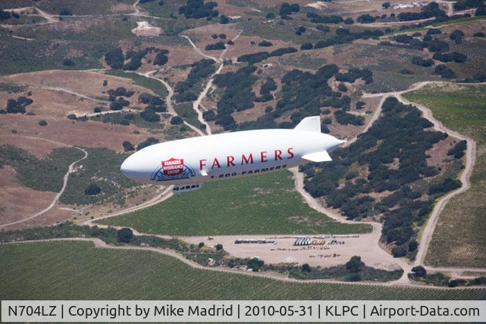 N704LZ, 2008 Zeppelin LZ N07-100 C/N 004, Over Lompoc Calif