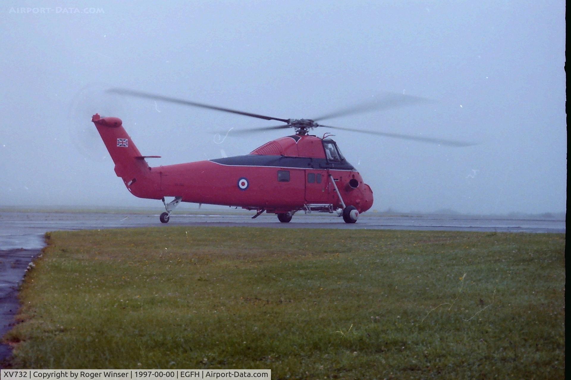 XV732, 1969 Westland Wessex HCC.4 C/N WA627, Queens Flight helicopter departing Swansea Airport summer 1997