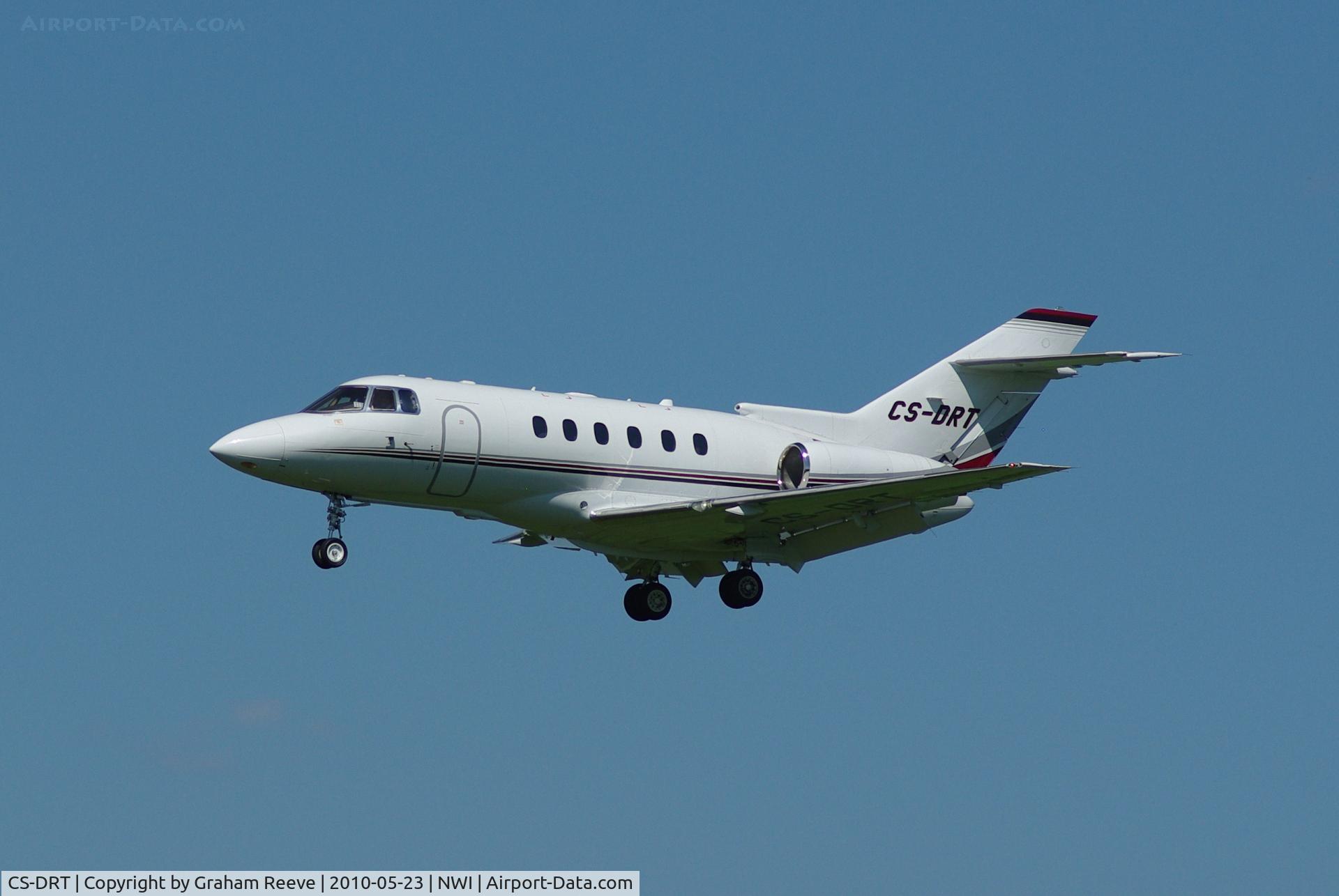 CS-DRT, 2006 Raytheon Hawker 800XP C/N 258802, Landing at Norwich.