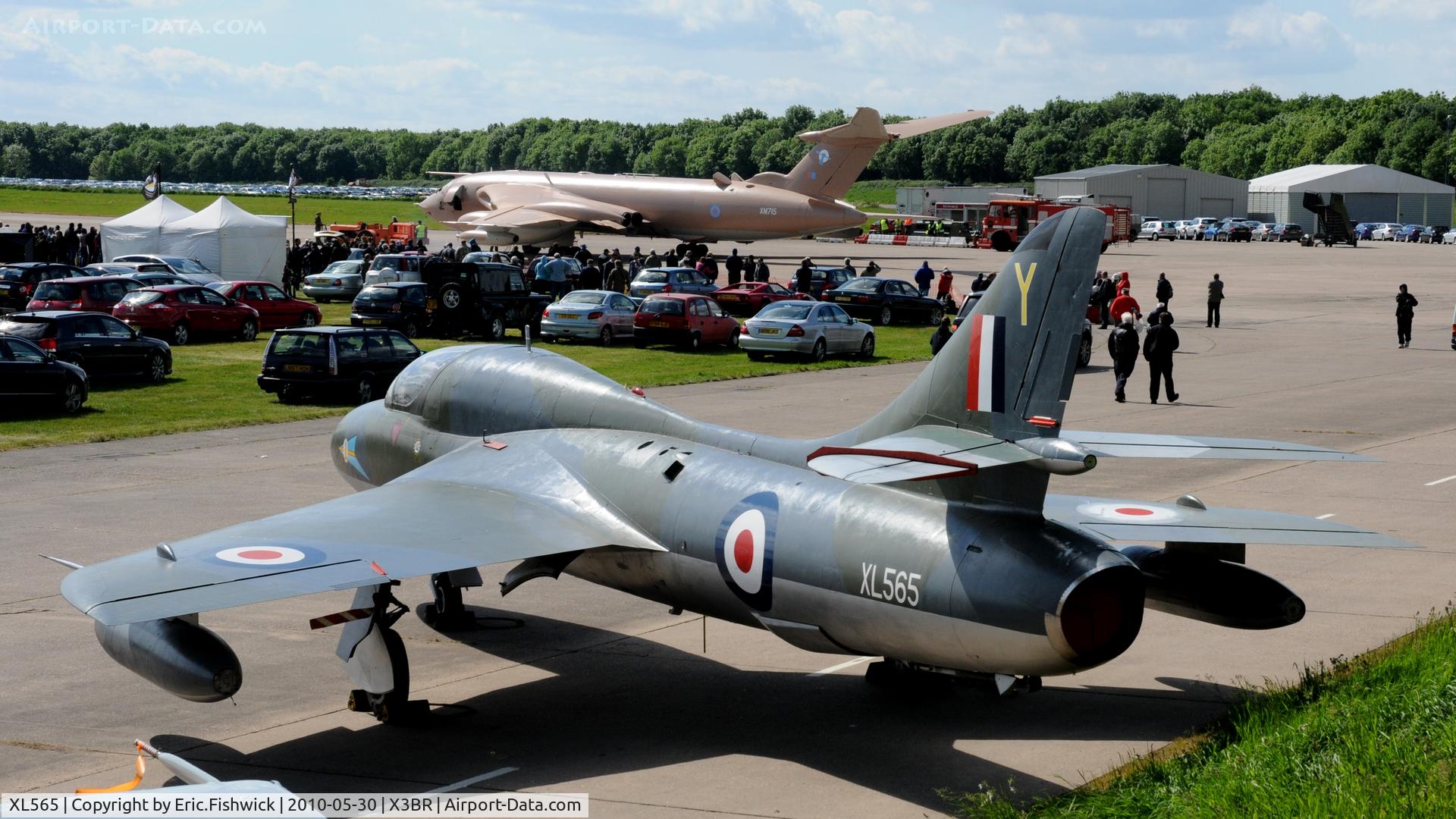 XL565, 1958 Hawker Hunter T.7 C/N 41H/693716, XL565 at Bruntingthorpe Cold War Jets Open Day - May 2010