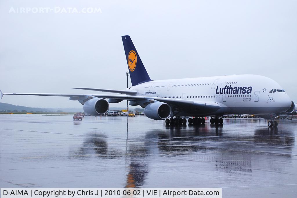 D-AIMA, 2010 Airbus A380-841 C/N 038, Lufthansa pilot training - from STR!