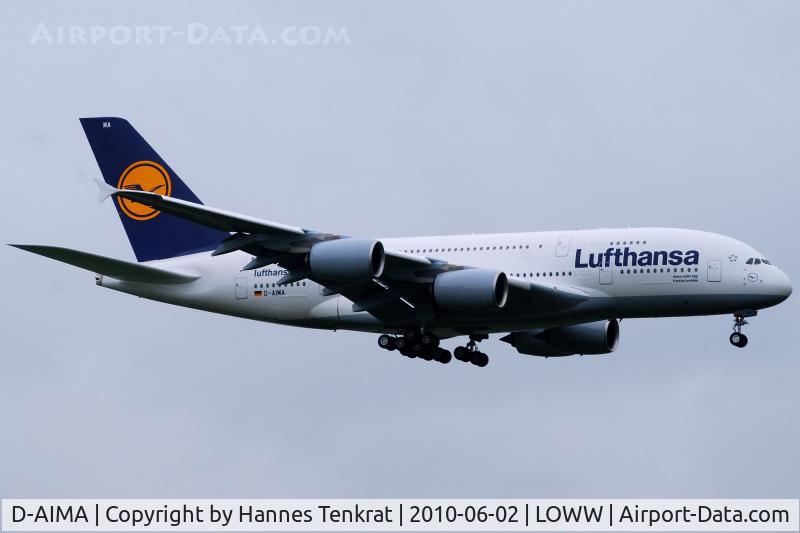 D-AIMA, 2010 Airbus A380-841 C/N 038, Lufthansa Airbus A380 