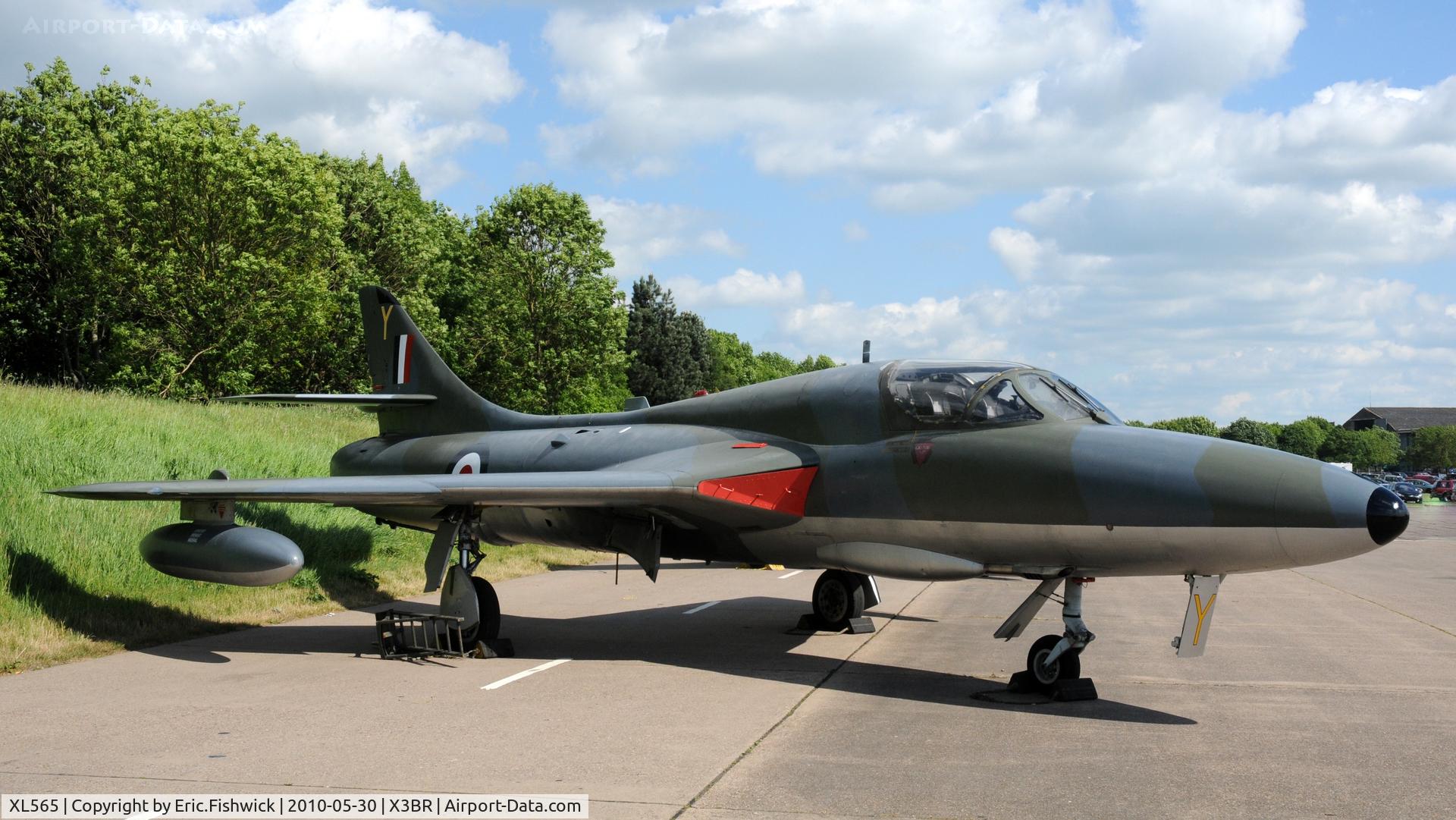 XL565, 1958 Hawker Hunter T.7 C/N 41H/693716, XL565 at Bruntingthorpe Cold War Jets Open Day - May 2010