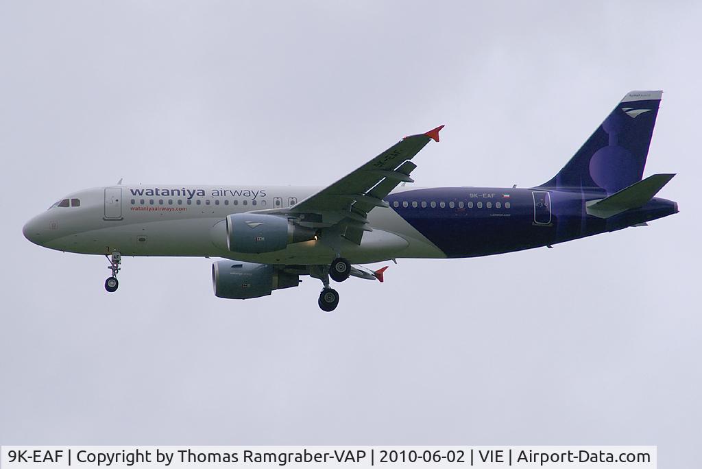 9K-EAF, 2010 Airbus A320-214 C/N 4304, Wataniya Airways Airbus A320