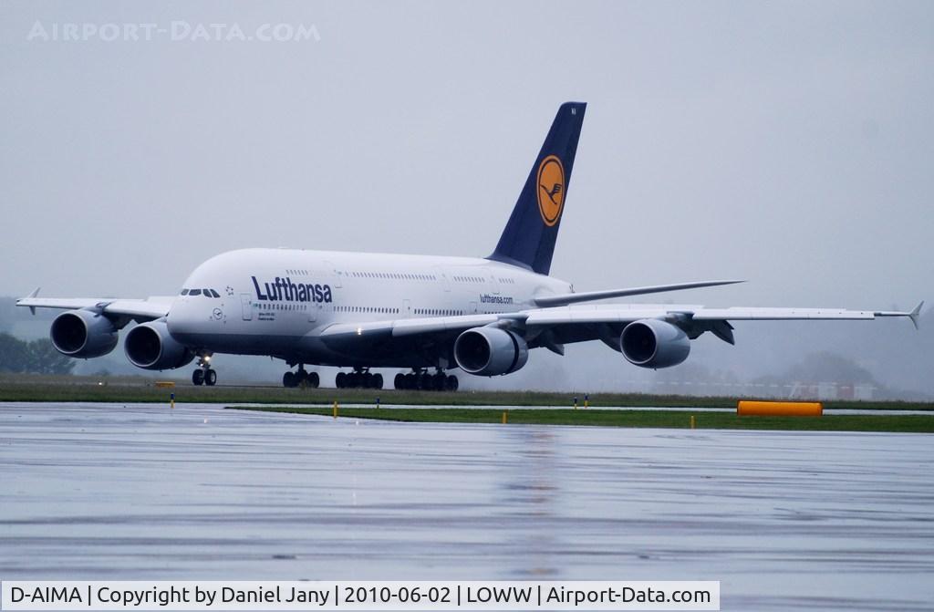 D-AIMA, 2010 Airbus A380-841 C/N 038, Lufthansa