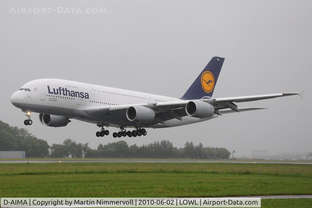 D-AIMA, 2010 Airbus A380-841 C/N 038, Lufthansa