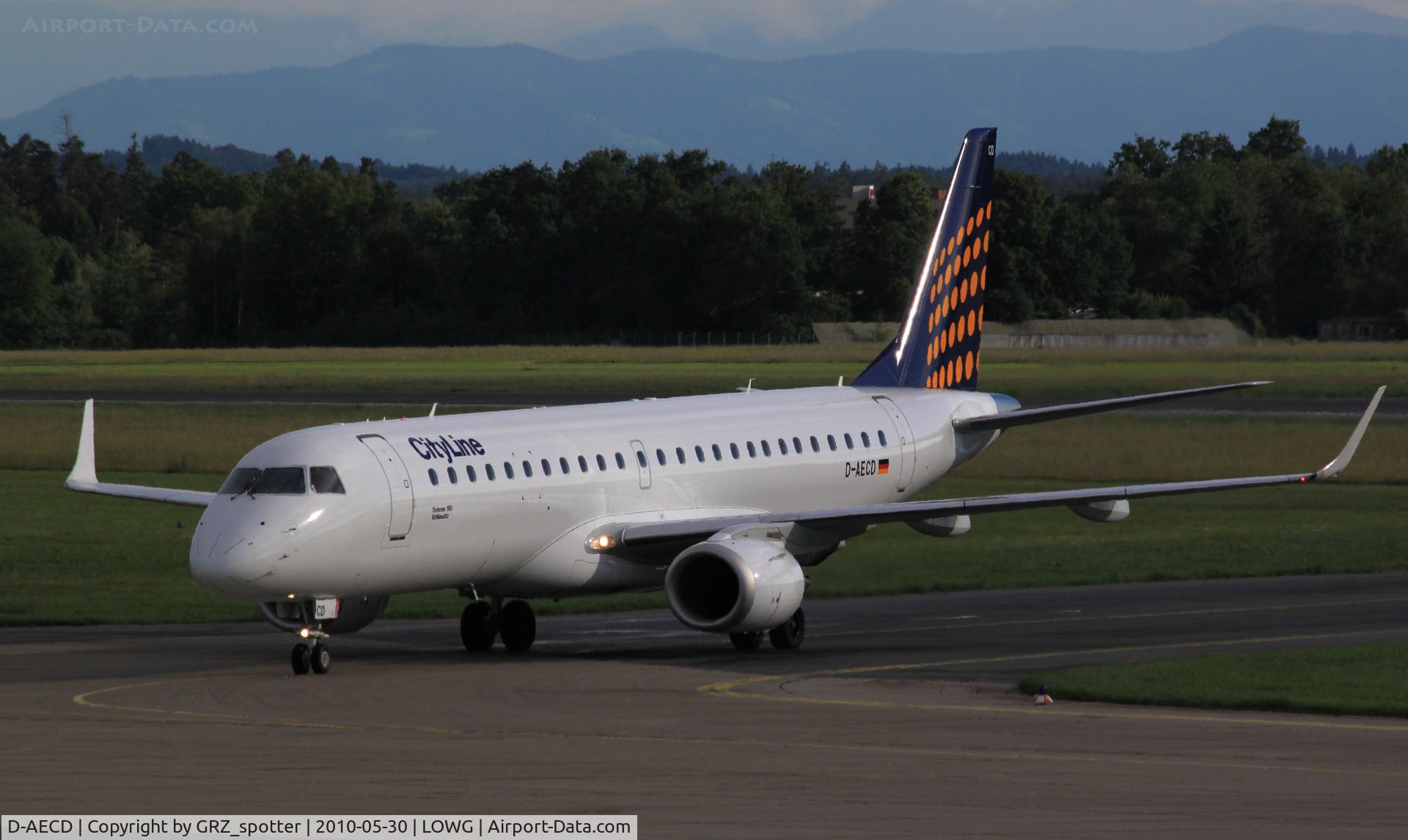 D-AECD, 2010 Embraer 190LR (ERJ-190-100LR) C/N 19000337, LH Cityline E190
