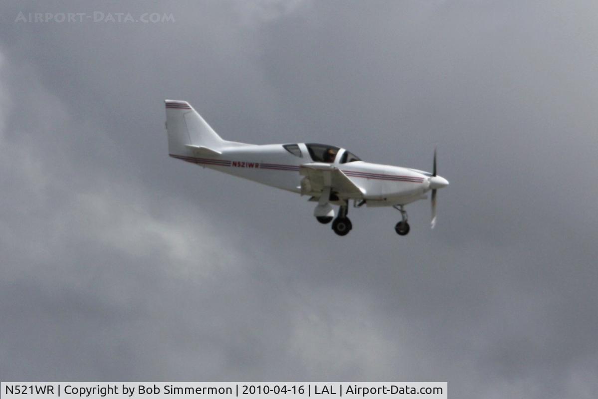 N521WR, 2006 Stoddard-Hamilton Glasair II C/N 406, Arriving at Lakeland, Florida during Sun N Fun 2010.