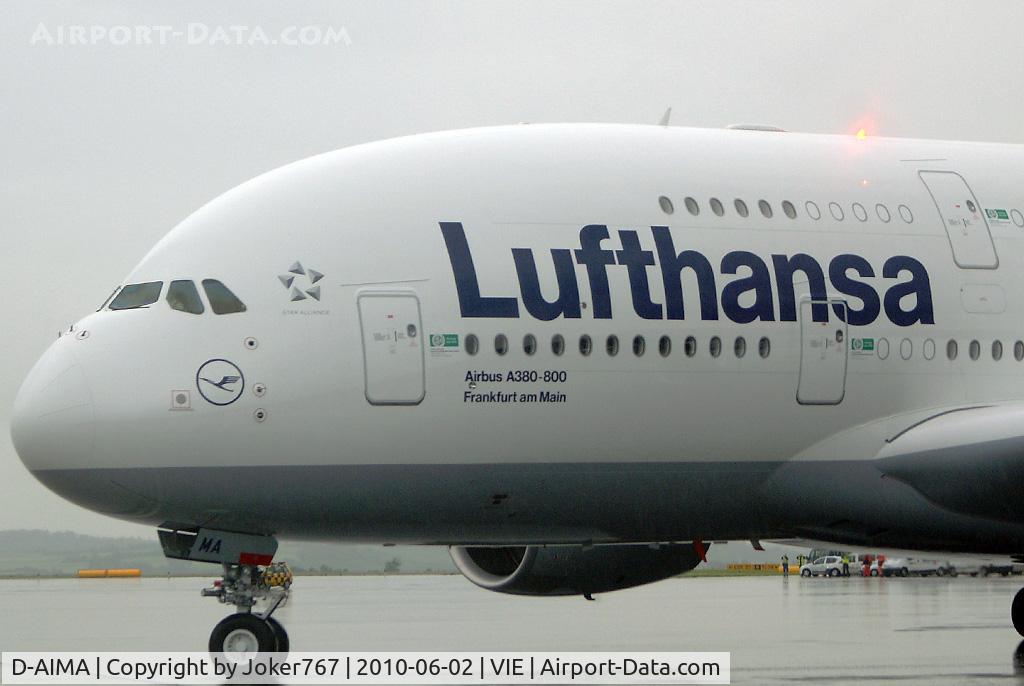 D-AIMA, 2010 Airbus A380-841 C/N 038, Lufthansa Airbus A380-841