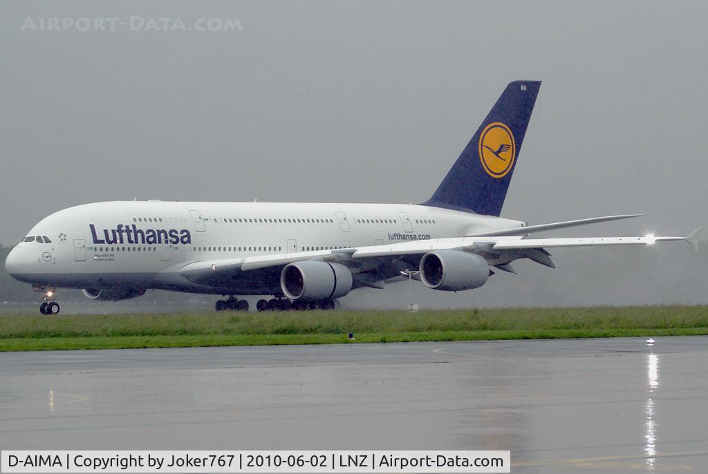 D-AIMA, 2010 Airbus A380-841 C/N 038, Lufthansa Airbus A380-841