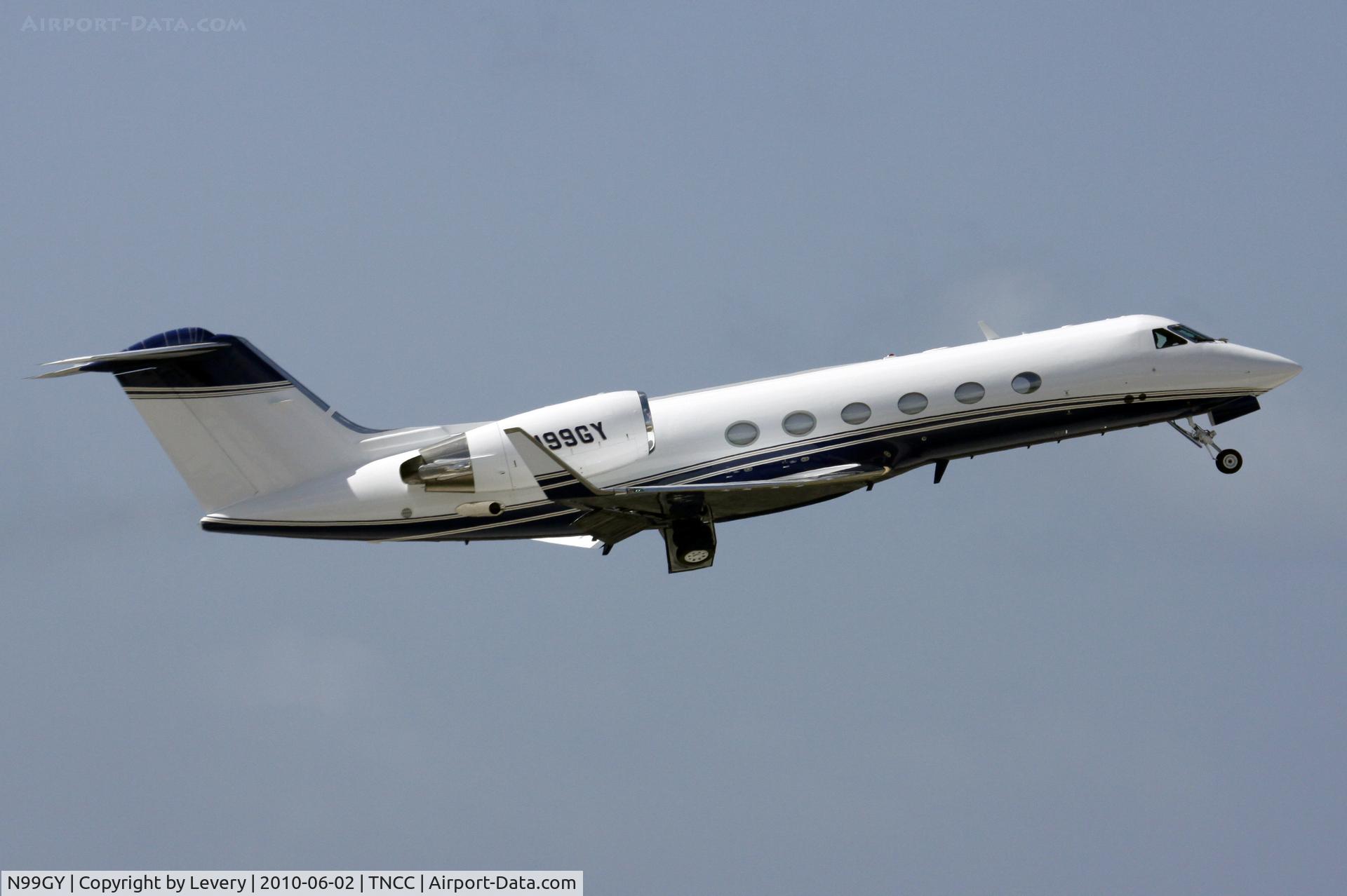 N99GY, 1996 Gulfstream Aerospace G-IV C/N 1287, Departure Curacao.