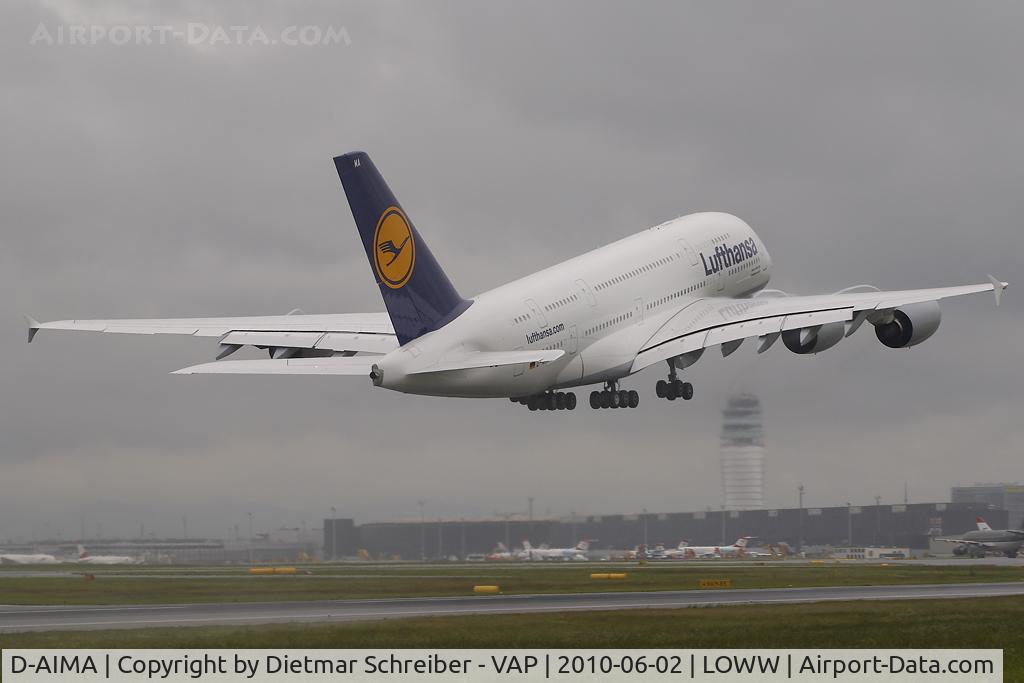 D-AIMA, 2010 Airbus A380-841 C/N 038, Lufthansa Airbus A380