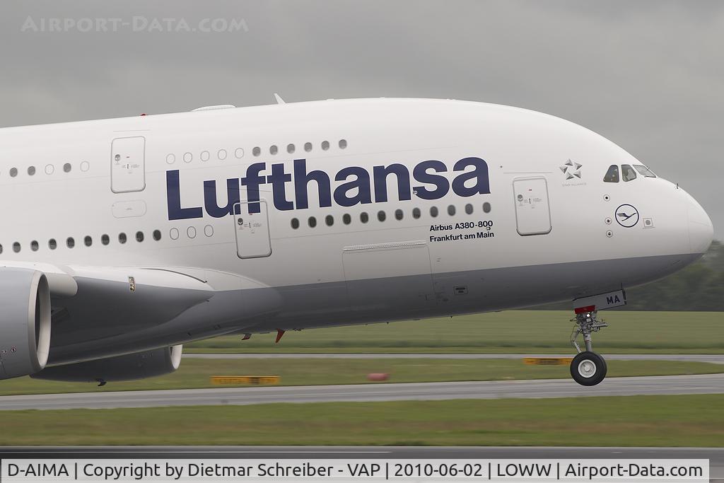 D-AIMA, 2010 Airbus A380-841 C/N 038, Lufthansa Airbus A380