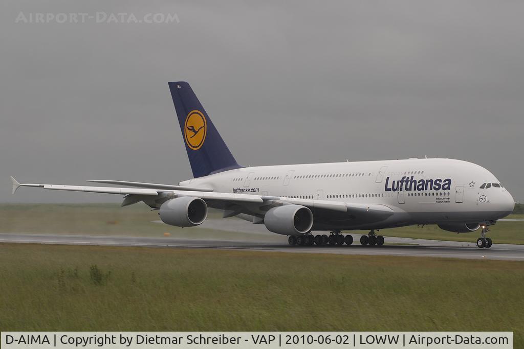 D-AIMA, 2010 Airbus A380-841 C/N 038, Lufthansa Airbus A380