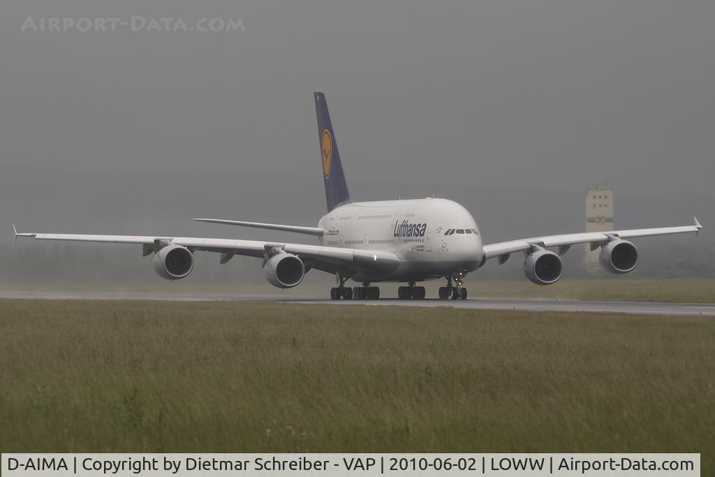 D-AIMA, 2010 Airbus A380-841 C/N 038, Lufthansa Airbus A380