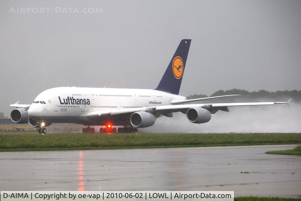 D-AIMA, 2010 Airbus A380-841 C/N 038, Catch the beacon