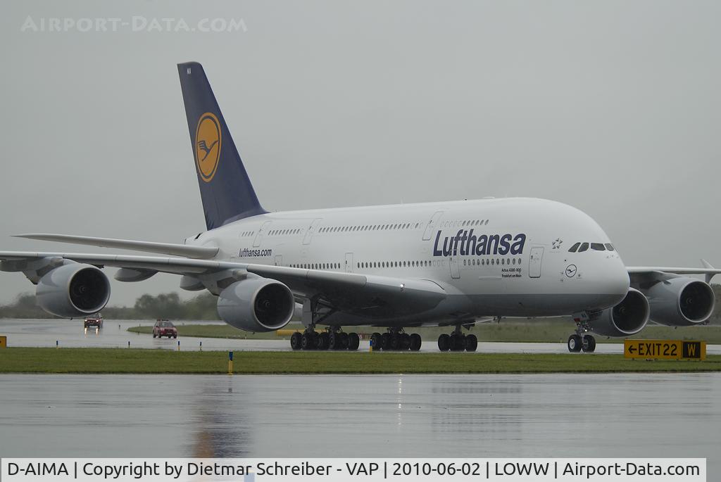 D-AIMA, 2010 Airbus A380-841 C/N 038, Lufthansa Airbus A380