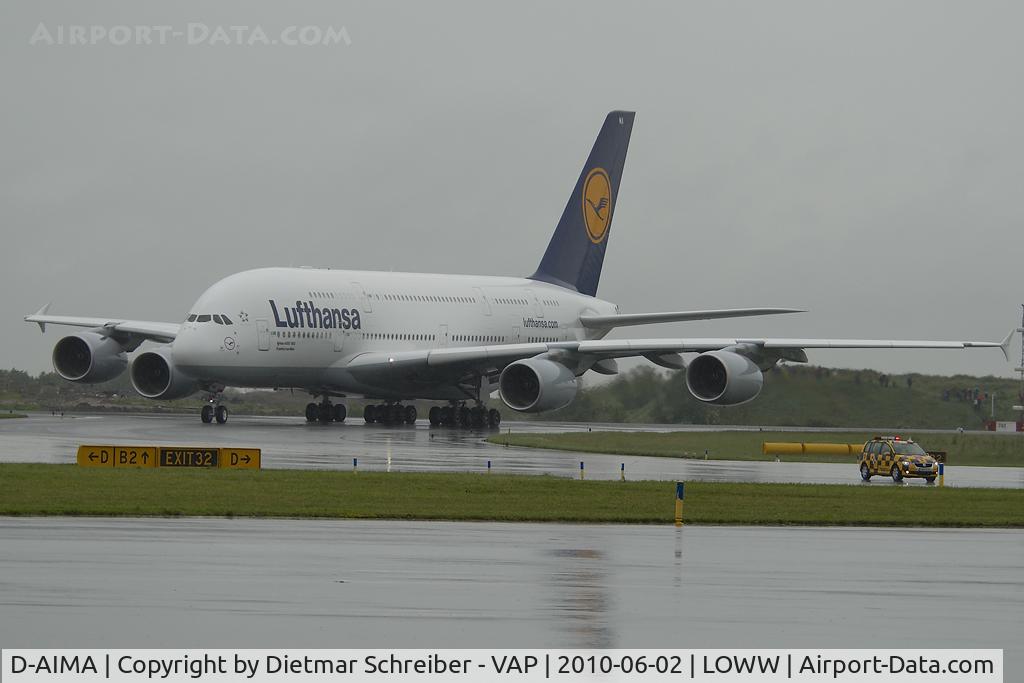 D-AIMA, 2010 Airbus A380-841 C/N 038, Lufthansa Airbus A380