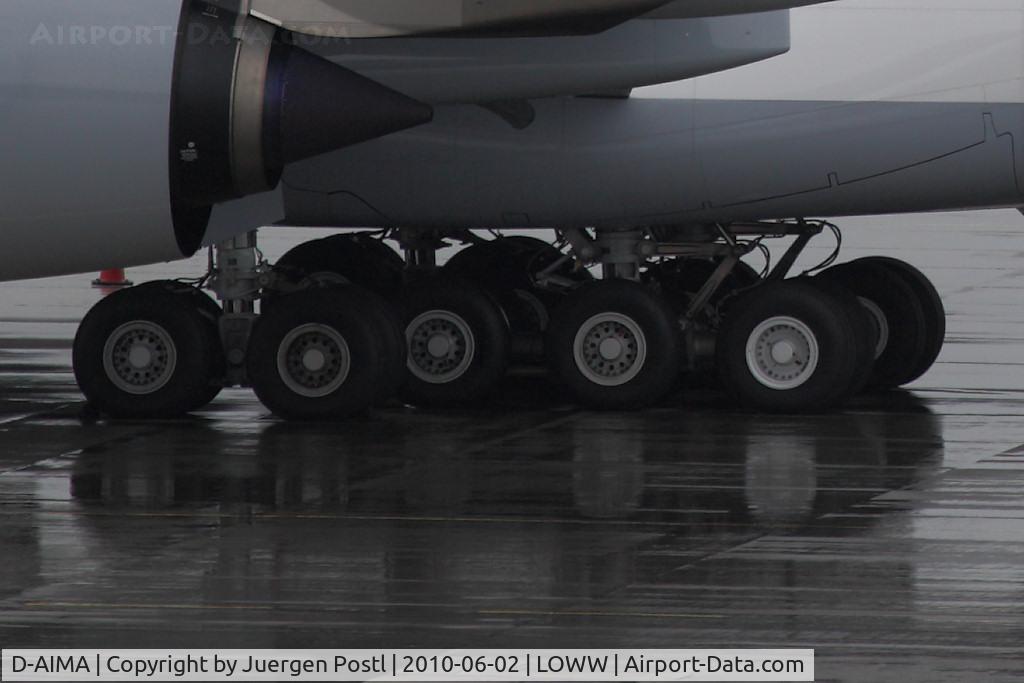 D-AIMA, 2010 Airbus A380-841 C/N 038, first landing in VIE/LOWW