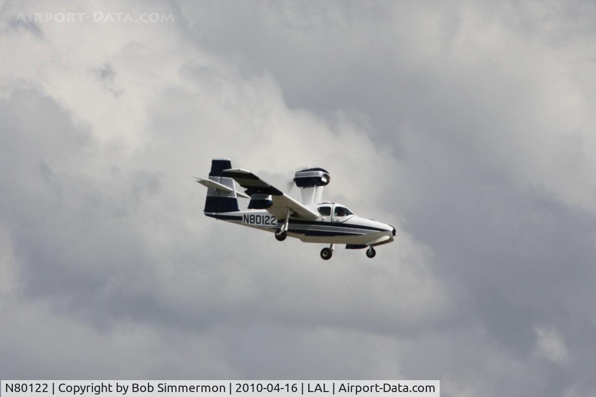 N80122, 1981 Consolidated Aeronautics Inc. LAKE LA-4-200 C/N 1069, Arriving at Lakeland, Florida during Sun N Fun 2010.