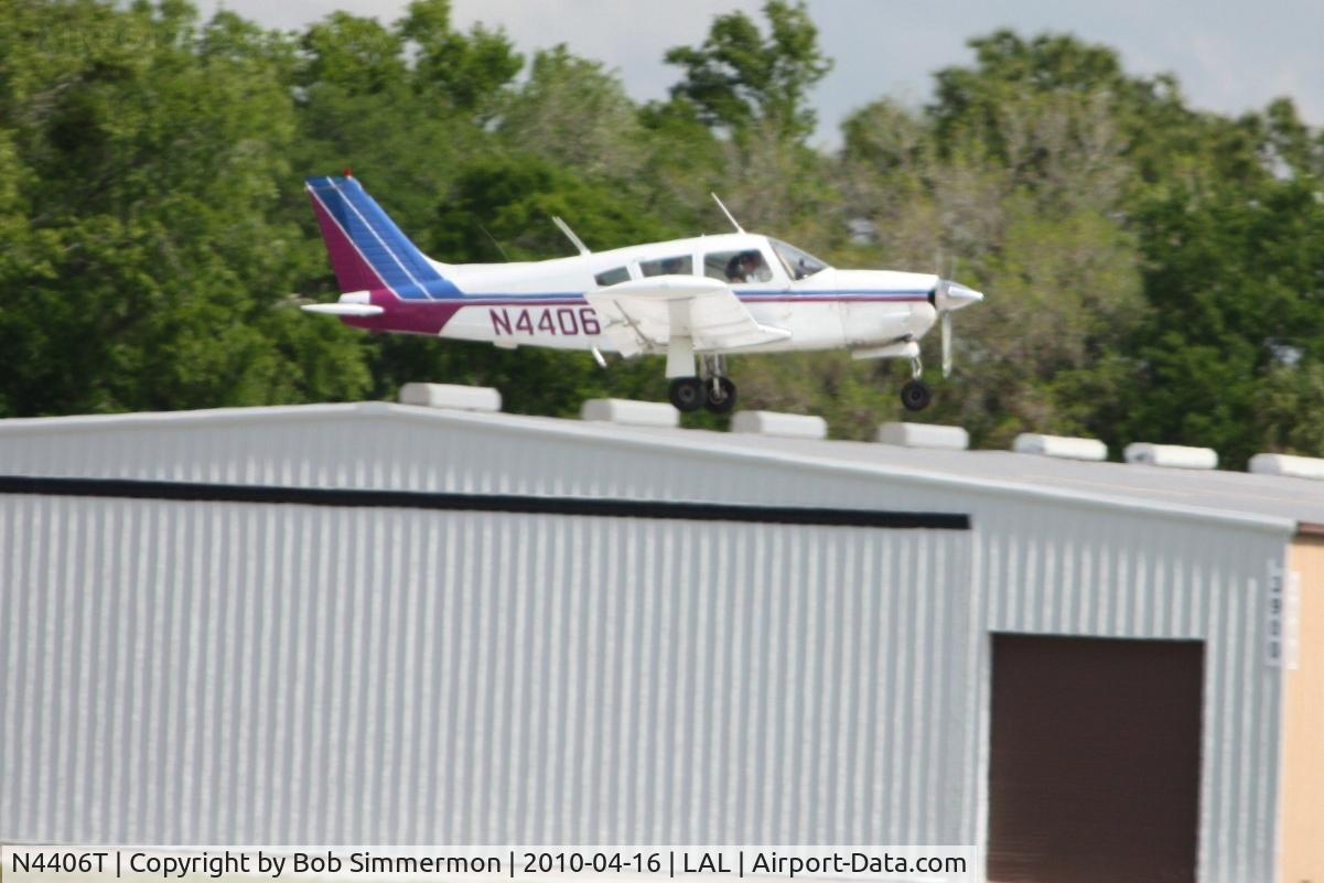N4406T, 1972 Piper PA-28R-200 Cherokee Arrow C/N 28R-7235034, Arriving at Lakeland, Florida during Sun N Fun 2010.