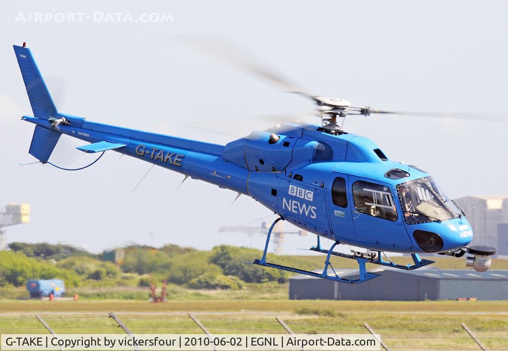 G-TAKE, 1981 Aerospatiale AS-355F-1 Ecureuil 2 C/N 5088, Arena Helicopters/BBC.