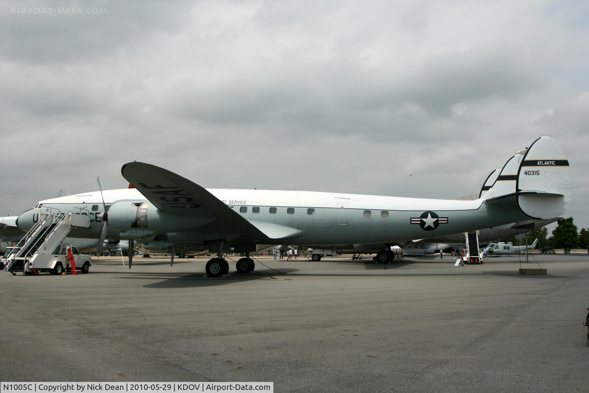 N1005C, 1955 Lockheed L-1049E/01 Super Constellation C/N 4557, KDOV