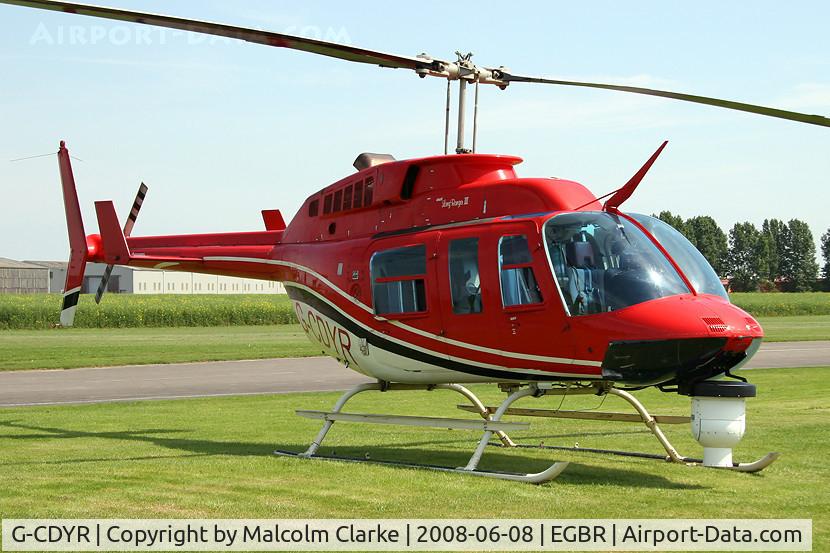 G-CDYR, 1988 Bell 206L-3 LongRanger III C/N 51237, Bell 206L-3 LongRanger III at Breighton Airfield in 2008.