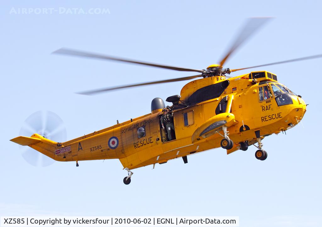 XZ585, 1977 Westland Sea King HAR.3 C/N WA851, Royal Air Force. Operated by 22 Squadron, 'C' Flight, coded 'A'.