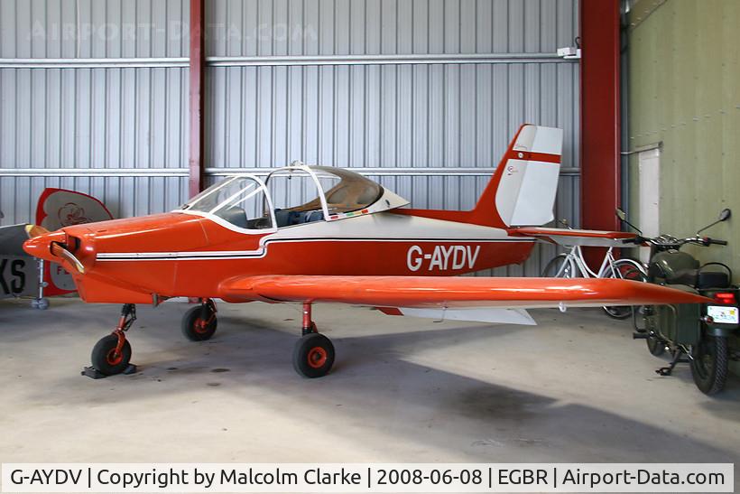 G-AYDV, 1974 Coates Swalesong SA.II Srs.1 C/N PFA 1353, Coates Swalesong SAII at Breighton Airfield in 2008.