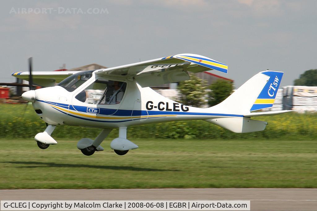 G-CLEG, 2007 Flight Design CTSW C/N 8269, Flight Design CT-SW at Breighton Airfield in 2008.