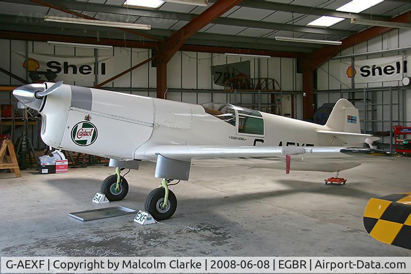 G-AEXF, 1936 Percival E-2H Mew Gull C/N E22, Percival P-6 Mew Gull (E2H) at Breighton Airfield in 2008.