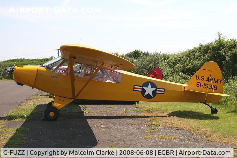 G-FUZZ, 1951 Piper L-18C Super Cub (PA-18-95) C/N 18-1016, Piper L-18C Super Cub at Breighton Airfield in 2008.