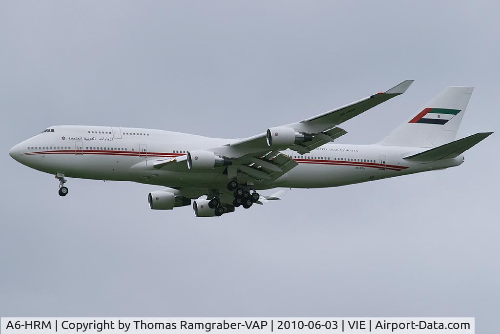 A6-HRM, 1998 Boeing 747-422 C/N 26903, UAE - Royal Flight Boeing 747-400