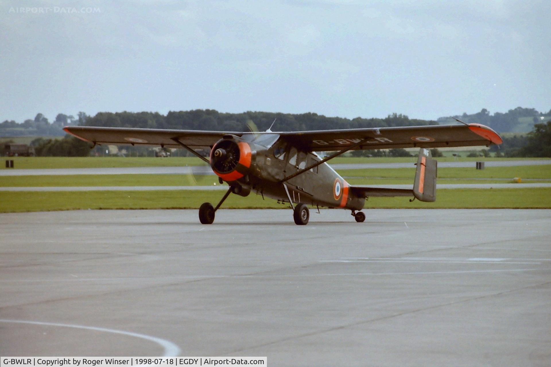 G-BWLR, 1959 Max Holste MH-1521C-1 Broussard C/N 185, At RNAS Yeovilton Air Day 1998