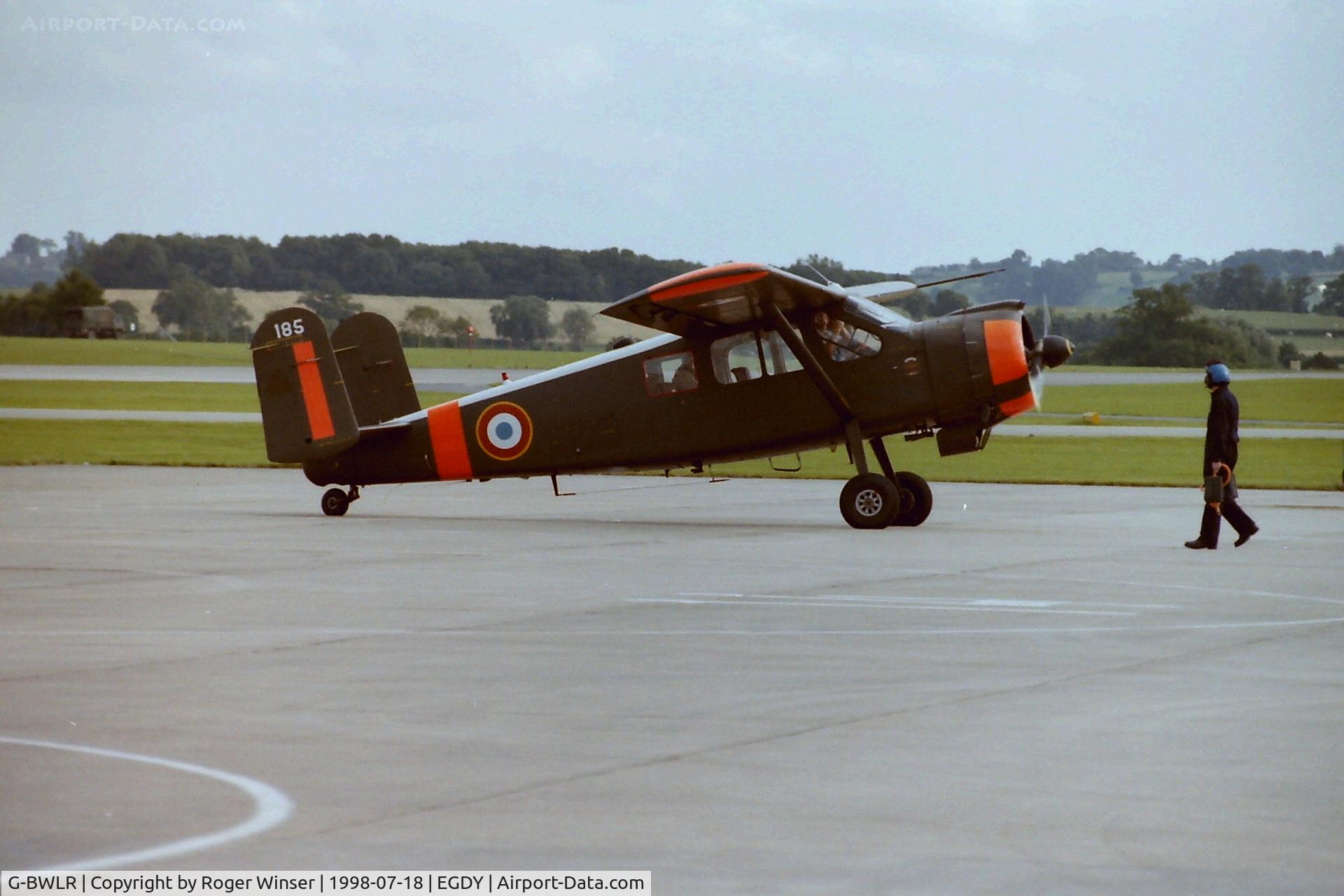 G-BWLR, 1959 Max Holste MH-1521C-1 Broussard C/N 185, At RNAS Yeovilton Air Day 1998.